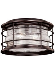 Hyannis 12-5/8" Outdoor Flush-Mount Ceiling Light